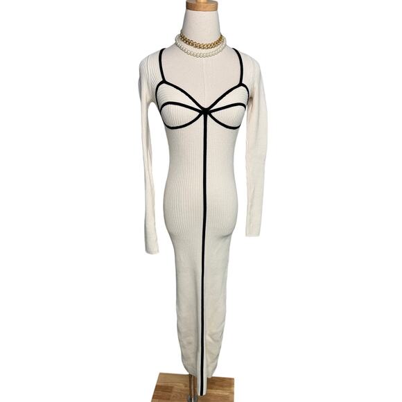 Mara Hoffman + Net Sustain Lucienne Ribbed Organic Cotton-blend Midi Dress XS - Picture 7 of 16